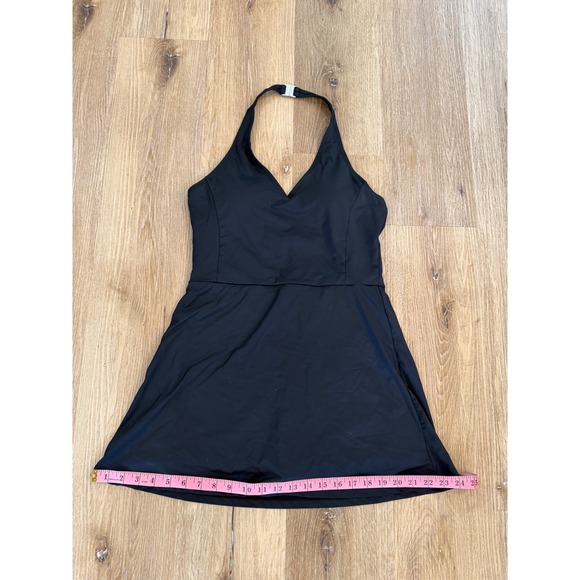 White Birch Black Halter Athletic Dress with Built-in Shorts M D90476XL - Picture 6 of 10